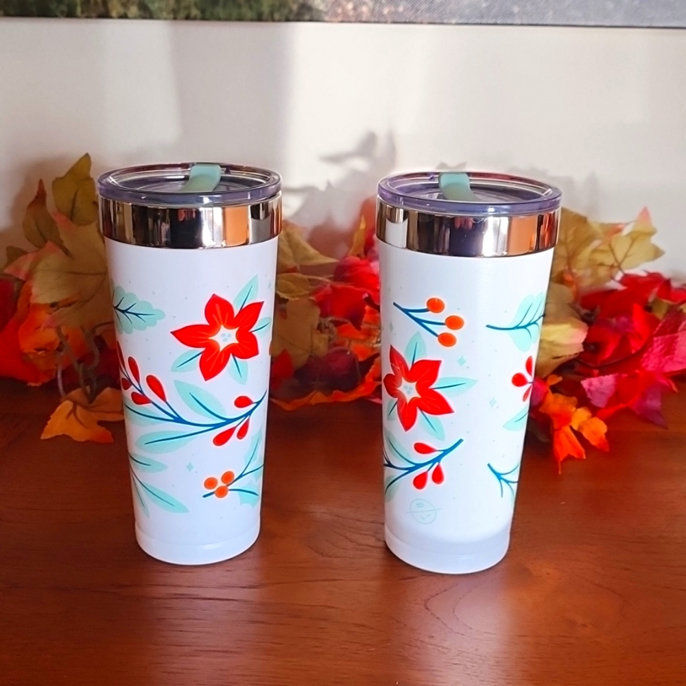 Coffee Bean and Tea Leaf Holiday Tumblers